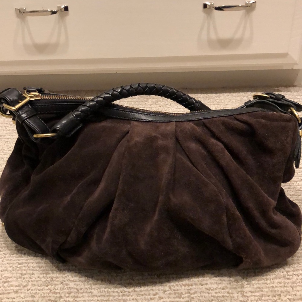 Banana Republic suede shoulder bag